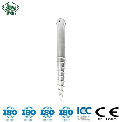 Moeiteloze installatie van grondschroeven voor terrasplanken/helische paaloplossingen